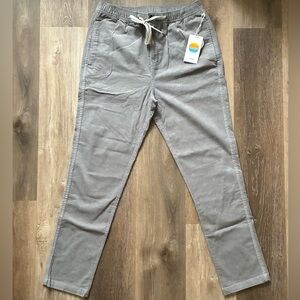 Vuori Men’s Optimist Corduroy Pant  Men's Size Large Shiitake NWT Gray